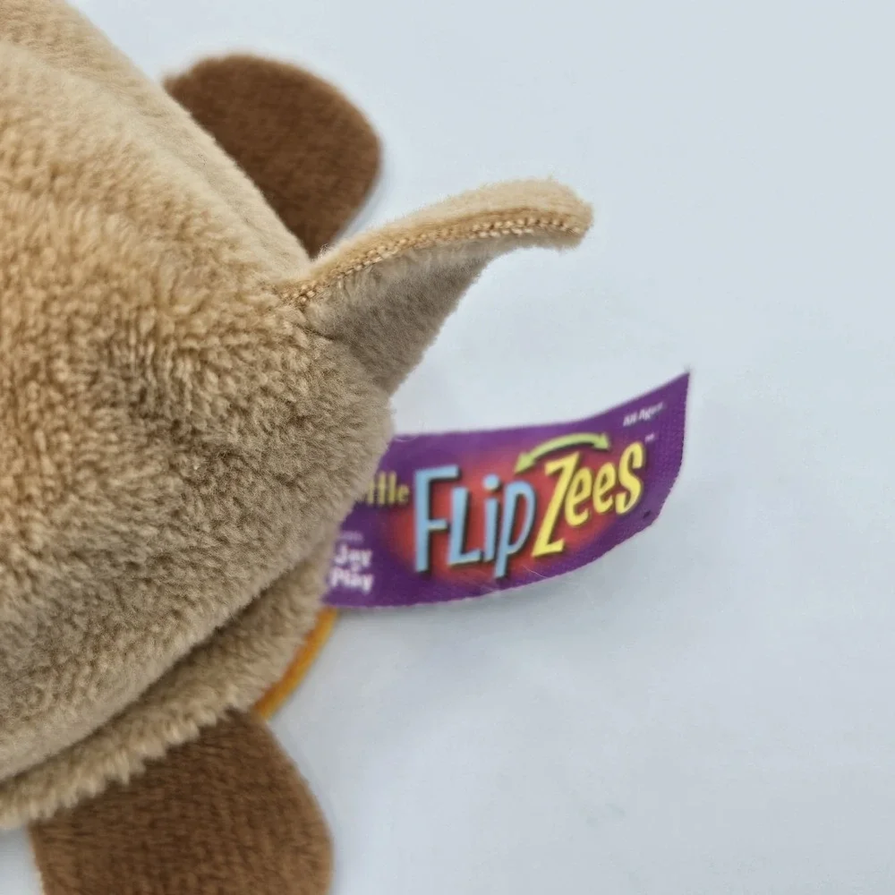Jay‎ Play Little Flip Zees Plush Dog Cat Brown Orange Yellow